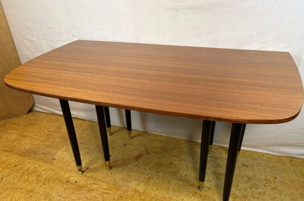 Table à manger extensible pliante en teck et tola vintage rétro des années 50 GPlan