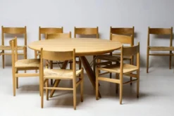 Table à manger extensible PP75 de Hans J. Wegner en chêne