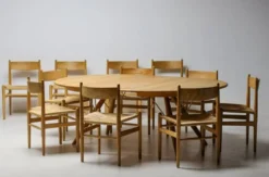 Table à manger extensible PP75 de Hans J. Wegner en chêne