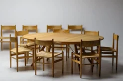 Table à manger extensible PP75 de Hans J. Wegner en chêne
