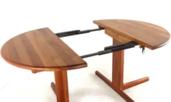 Table à manger extensible ronde 2x 'Gistrup' danoise