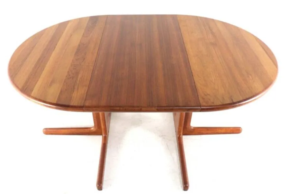 Table à manger extensible ronde 2x 'Gistrup' danoise