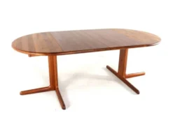 Table à manger extensible ronde 2x 'Gistrup' danoise