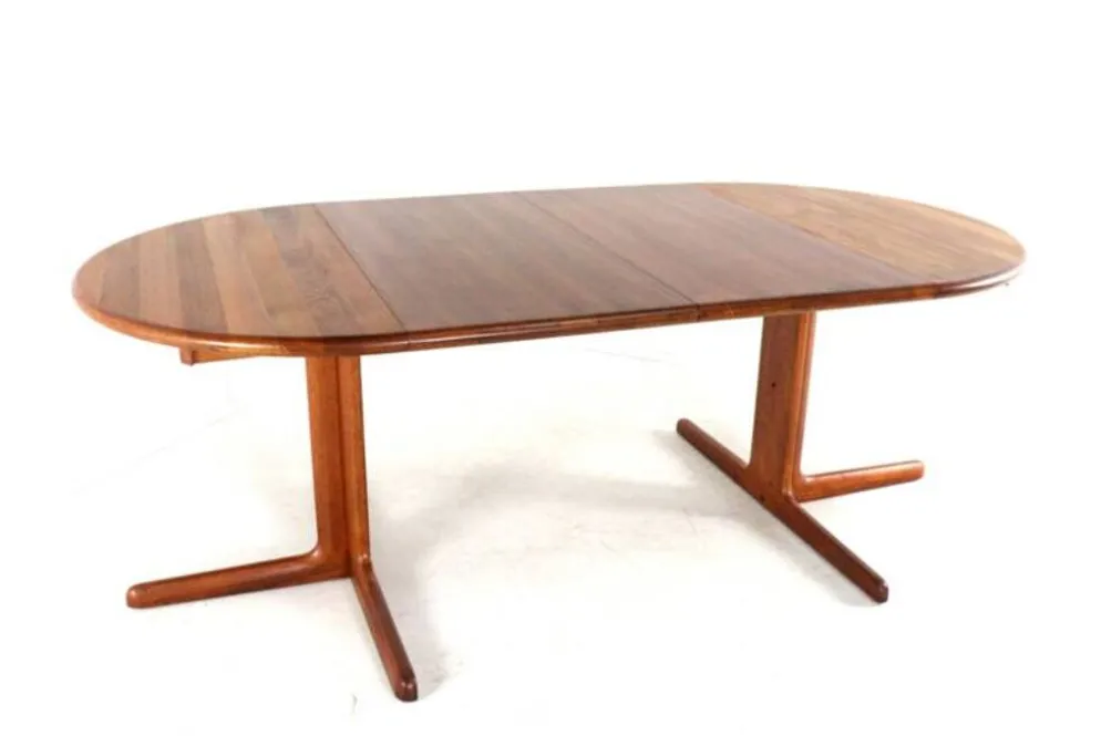 Table à manger extensible ronde 2x 'Gistrup' danoise