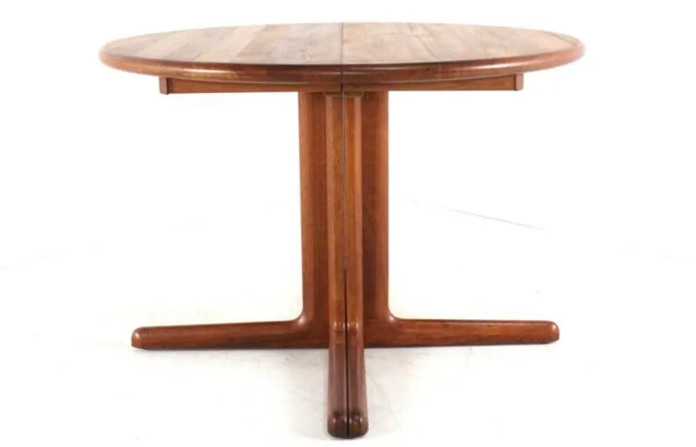 Table à manger extensible ronde 2x 'Gistrup' danoise