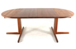 Table à manger extensible ronde 2x 'Gistrup' danoise