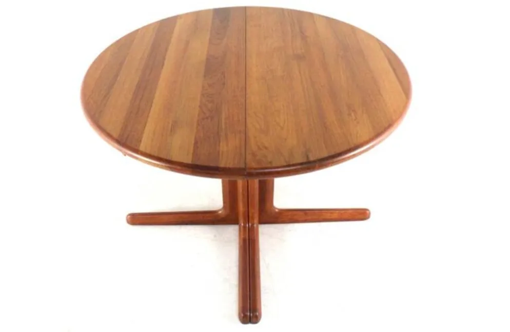 Table à manger extensible ronde 2x 'Gistrup' danoise