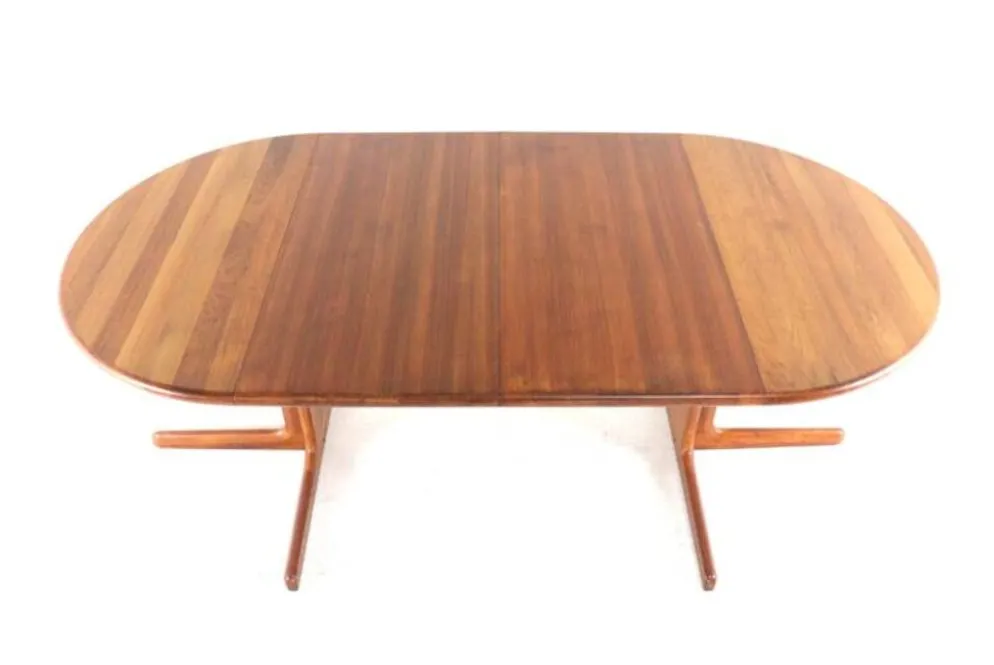 Table à manger extensible ronde 2x 'Gistrup' danoise