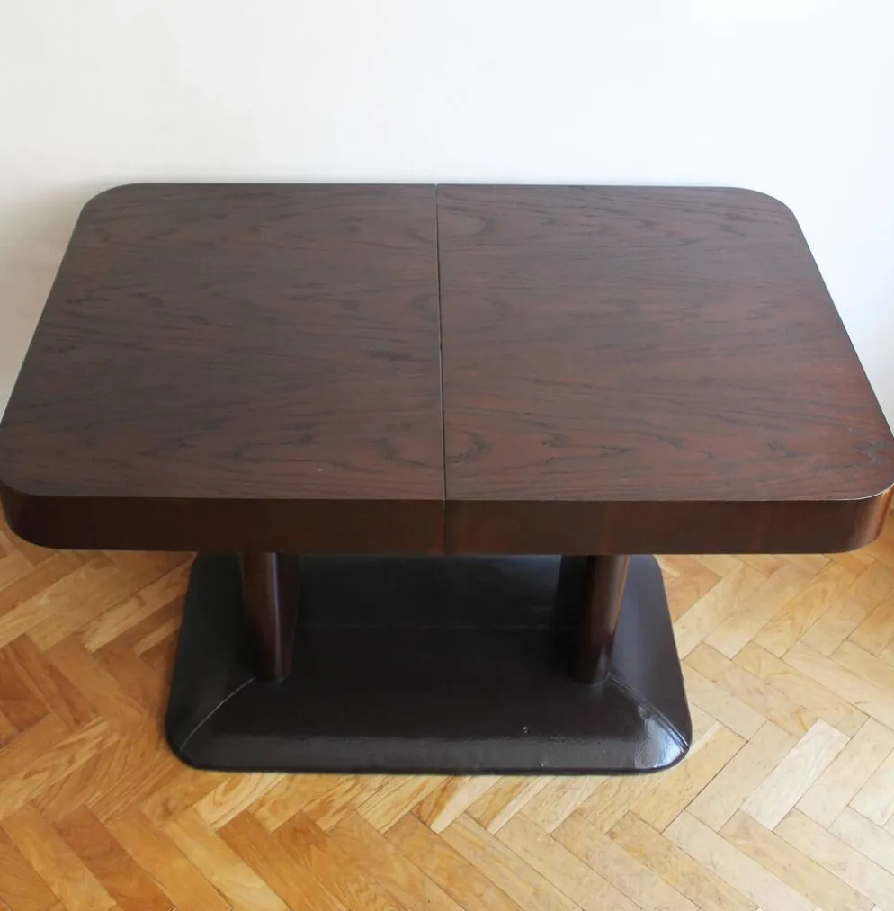 Table à manger extensible UP Brno par Jindrich Halabala, années 1930