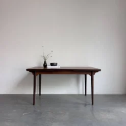 Table à manger extensible vintage en palissandre Omann Jun