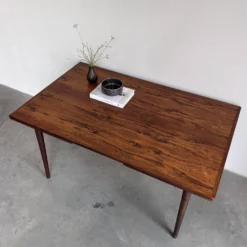 Table à manger extensible vintage en palissandre Omann Jun