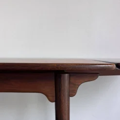 Table à manger extensible vintage en palissandre Omann Jun