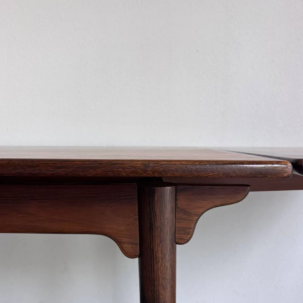 Table à manger extensible vintage en palissandre Omann Jun
