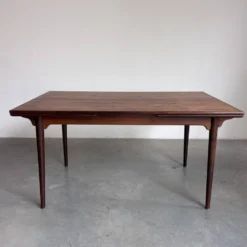 Table à manger extensible vintage en palissandre Omann Jun