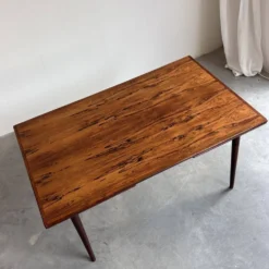 Table à manger extensible vintage en palissandre Omann Jun