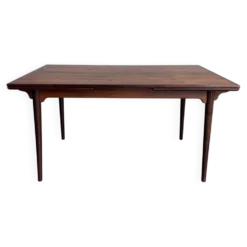 Table à manger extensible vintage en palissandre Omann Jun