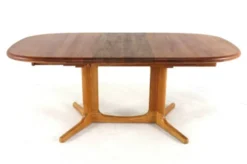 Table à manger ovale extensible Glostrup en teck massif, Danemark