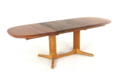 Table à manger ovale extensible Glostrup en teck massif, Danemark