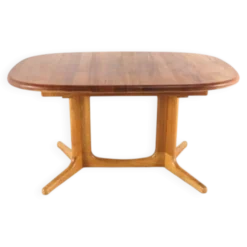 Table à manger ovale extensible Glostrup en teck massif, Danemark