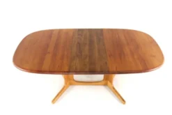 Table à manger ovale extensible Glostrup en teck massif, Danemark