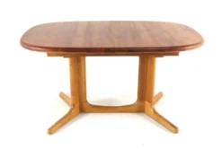 Table à manger ovale extensible Glostrup en teck massif, Danemark