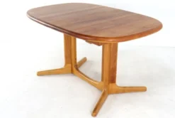 Table à manger ovale extensible Glostrup en teck massif, Danemark