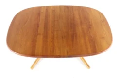 Table à manger ovale extensible Glostrup en teck massif, Danemark