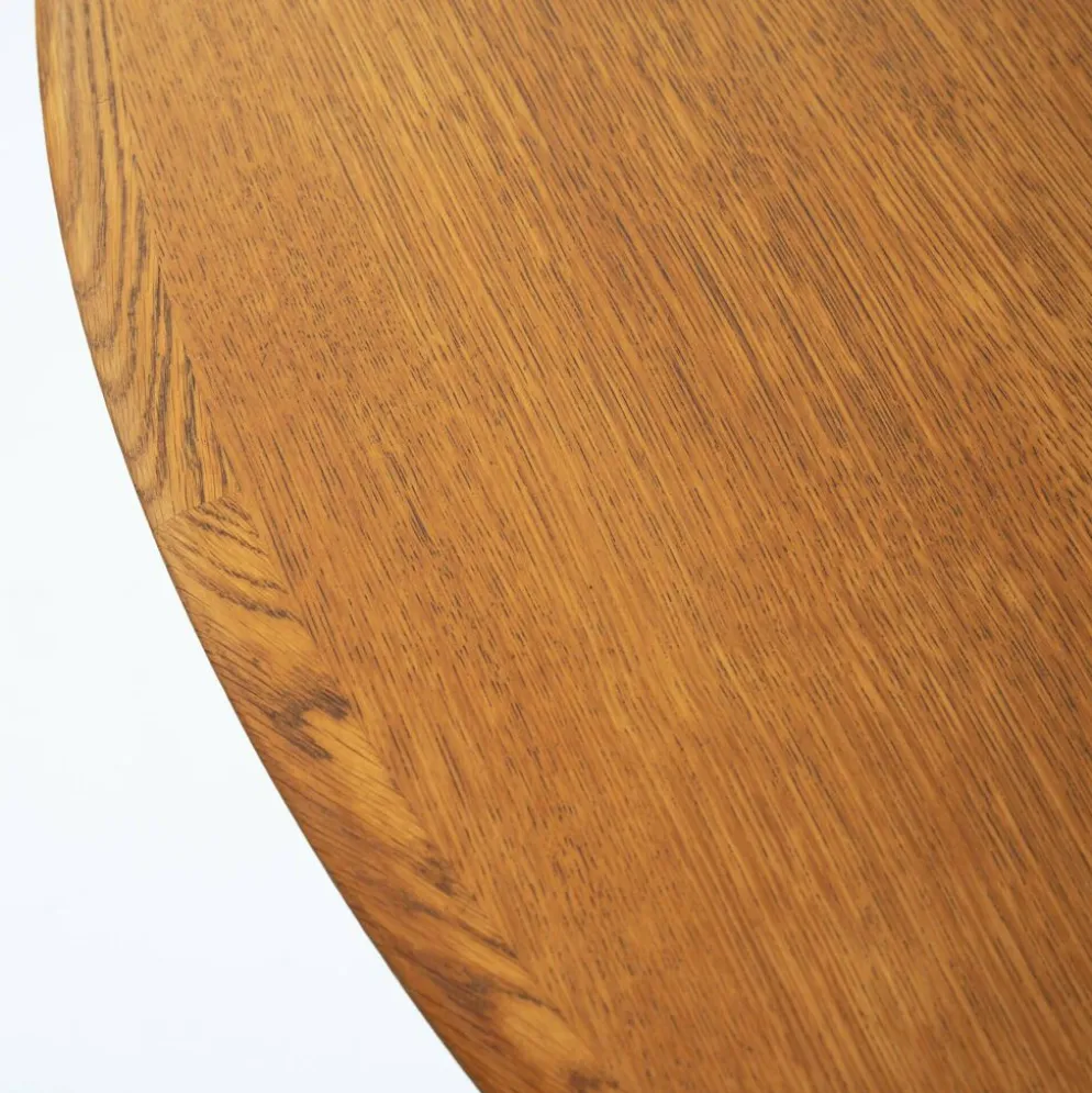 Table à manger ovale extensible en teck de la marque danoise Dyrlund, années 1970.