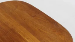 Table à manger ovale extensible vintage Dyrlund en teck massif des années 1960