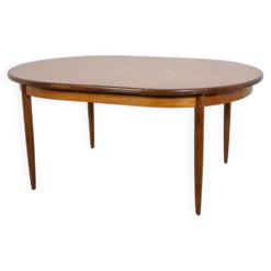 Table à manger ovale extensible en teck de style mid-century de G-Plan, Royaume-Uni, années 1960.