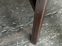 Table à manger à rabat Ercol Old Colonial 377 en bois d'orme, étiquette bleue, années 1950.