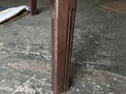 Table à manger à rabat Ercol Old Colonial 377 en bois d'orme, étiquette bleue, années 1950.