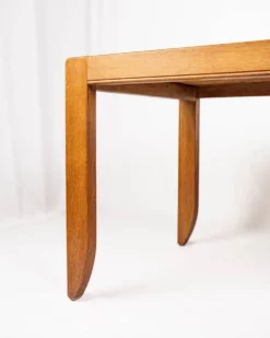 Table à manger à rallonges, modèle Calvados, Guillerme et Chambron, 1960s