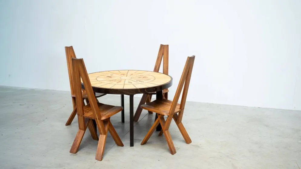 Table à manger rare de Roger Capron