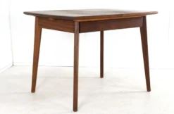 Table à manger rectangulaire extensible en teck - design néerlandais mid-century moderne