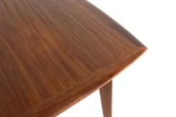 Table à manger rectangulaire extensible en teck - design néerlandais mid-century moderne