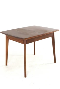 Table à manger rectangulaire extensible en teck - design néerlandais mid-century moderne