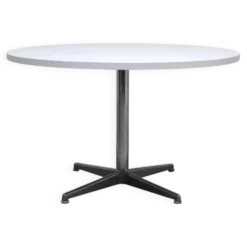 Table à manger ronde de l'ère spatiale, années 1970