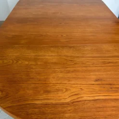 Table à manger ronde en teck Silkeborg avec extensions