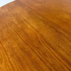 Table à manger ronde en teck Silkeborg avec extensions