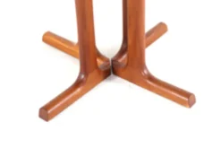 Table à manger ronde extensible 'Hammel' - en teck massif