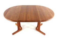 Table à manger ronde extensible 'Hammel' - en teck massif