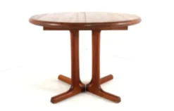Table à manger ronde extensible 'Hammel' - en teck massif