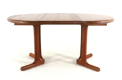 Table à manger ronde extensible 'Hammel' - en teck massif