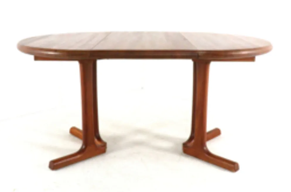 Table à manger ronde extensible 'Hammel' - en teck massif