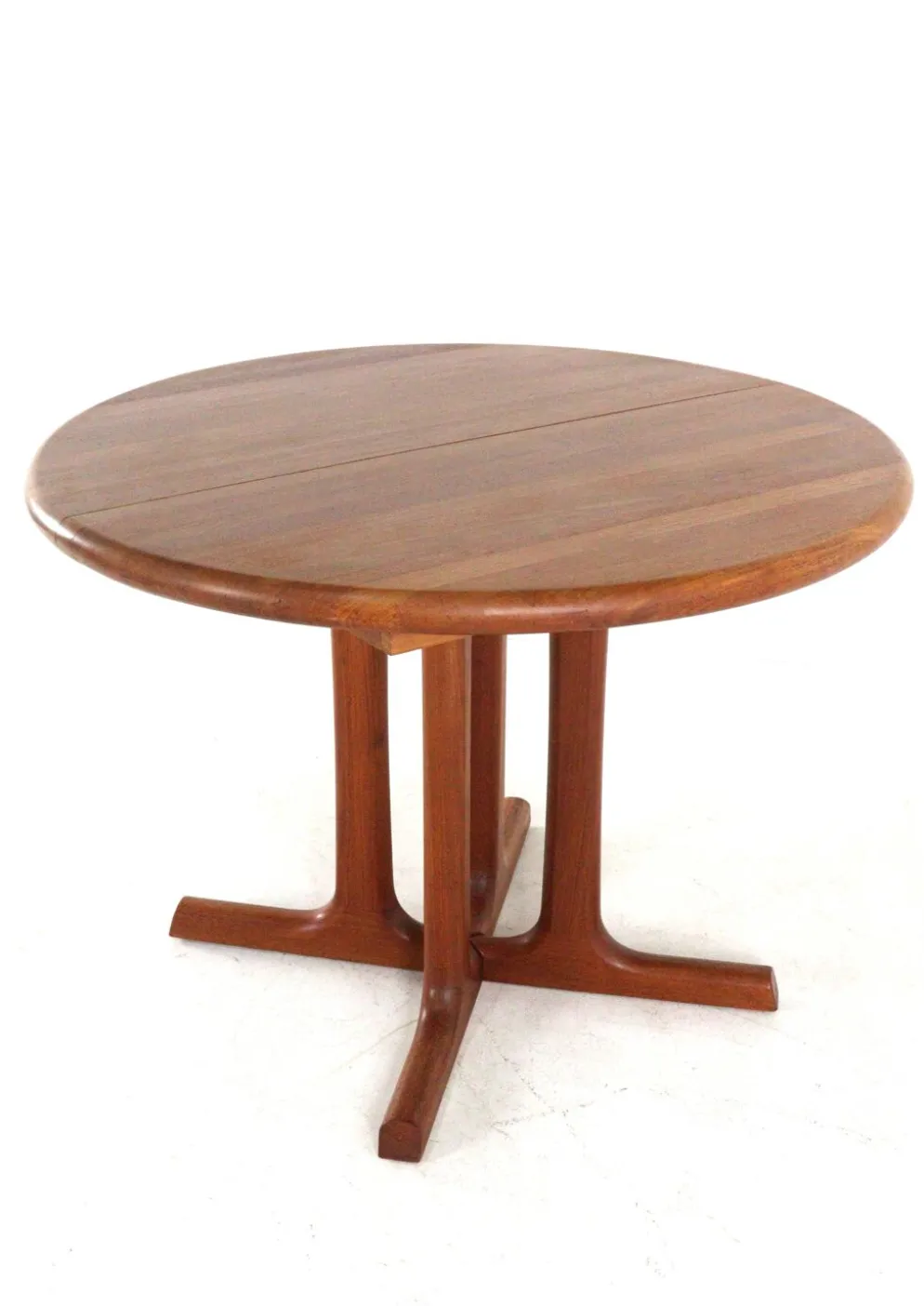 Table à manger ronde extensible 'Hammel' - en teck massif