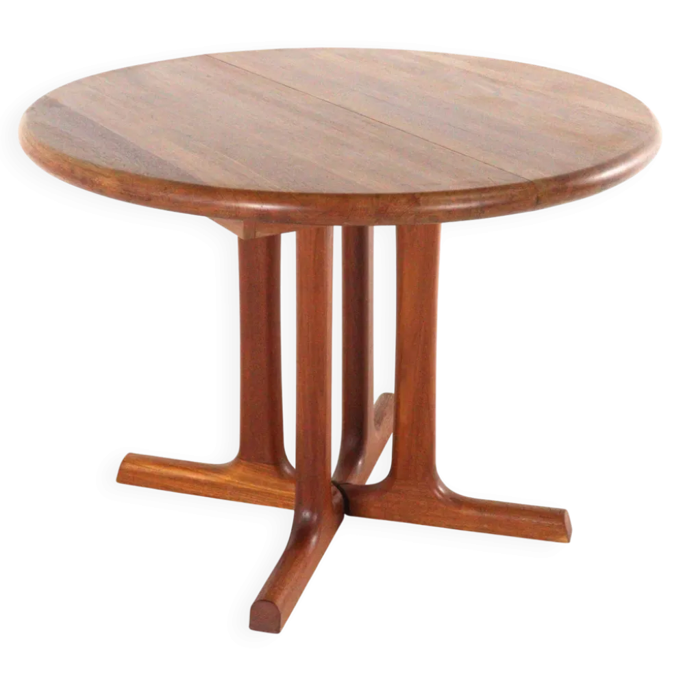 Table à manger ronde extensible 'Hammel' - en teck massif