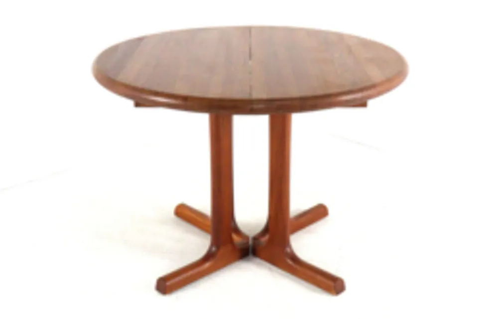 Table à manger ronde extensible 'Hammel' - en teck massif