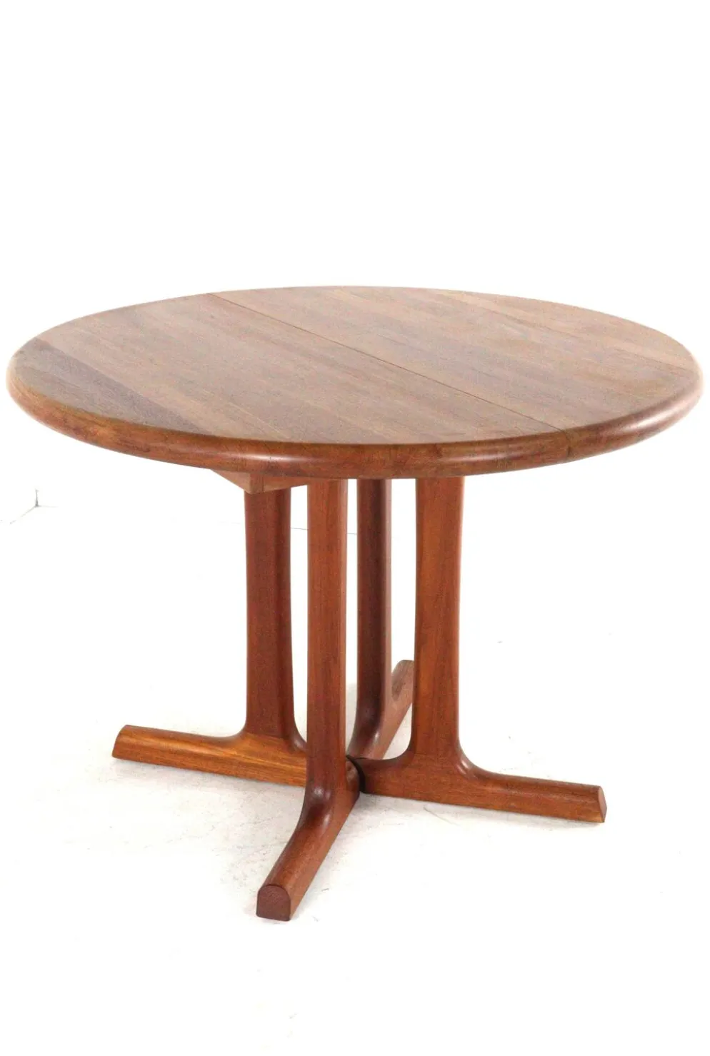Table à manger ronde extensible 'Hammel' - en teck massif