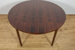 Table à manger ronde extensible en palissandre du milieu du siècle de McIntosh, Royaume-Uni, années 1960.